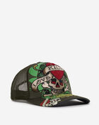 Ed Hardy Skull Trucker Hat EHH0001-77RS Green 1