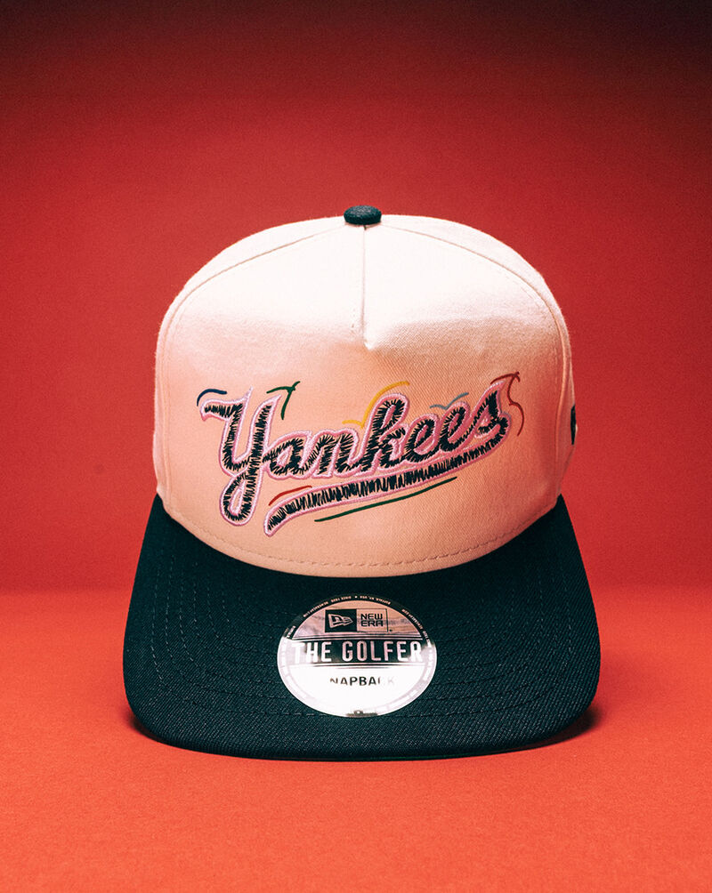 New Era 9Fifty New York Yankees Scribble Golfer Snapback Hat 60641285 White 5