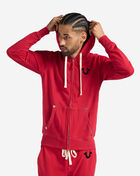 True Religion Buddha Zip Hoodie MA0B129MF3-RED Red 1