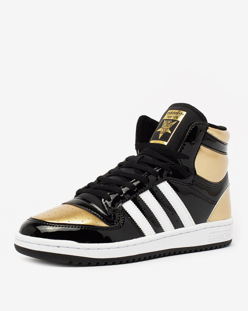 Adidas top ten black and gold clearance