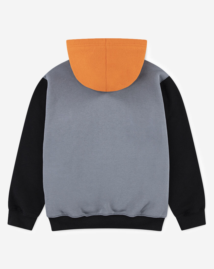 Shop Jordan Big Kids' Colorblock Full Zip Hoodie 95F115-J8F grey