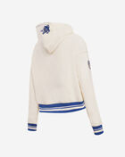 Dallas Cowboys Retro Classic Rib Fleece Cropped Pullover Hoodie