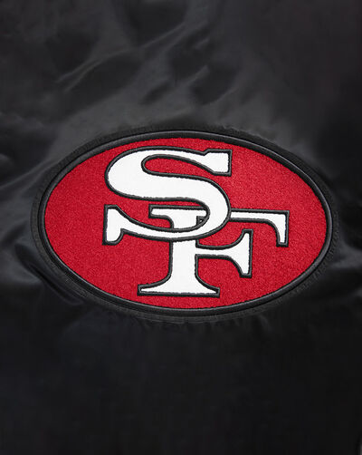 San Francisco 49Ers Retro Classic Rib Satin Jacket