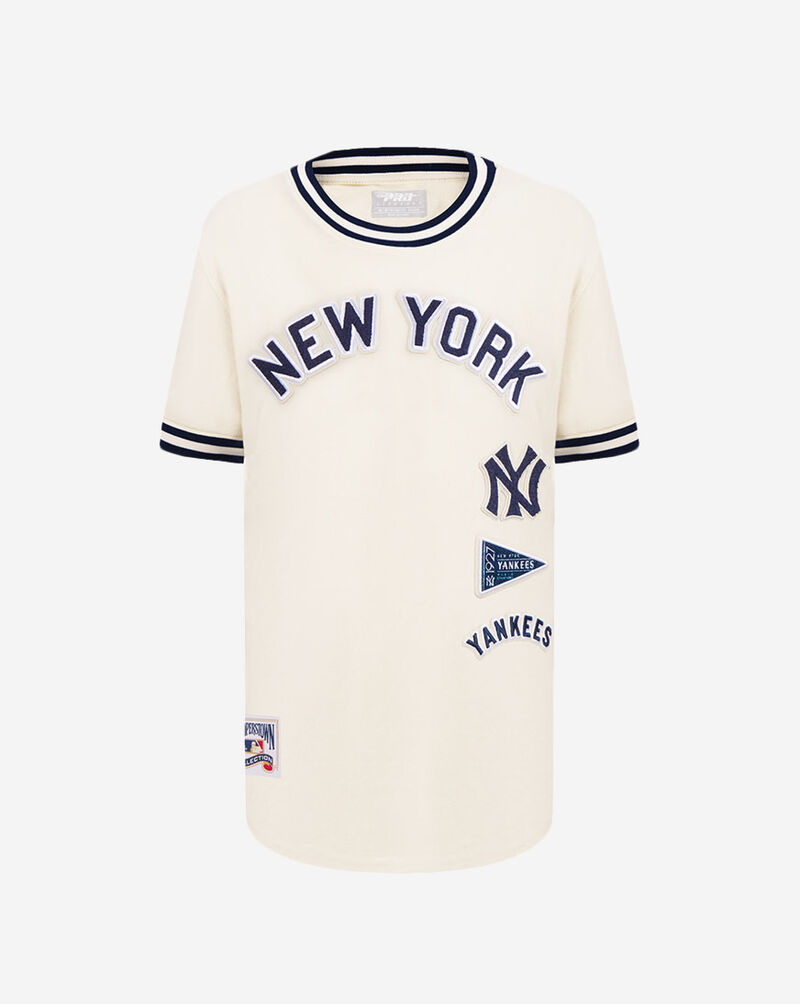 PRO STANDARD Big Boys' New York Yankees Retro Classic Striped Rib Tee LNYB1315140-EMN cream 1