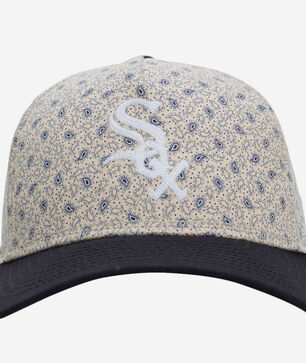 9Forty Chicago White Sox A-Frame Micro Print Energy Snapback Hat