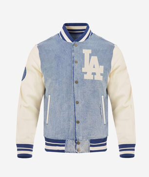 Los Angeles Dodgers Varsity Blues Denim Varsity Jacket