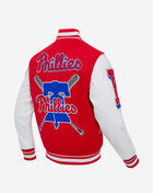 PRO STANDARD Philadelphia Phillies Mash Up Rib Wool Varsity Jacket  LPH6314677-RDW Red 3