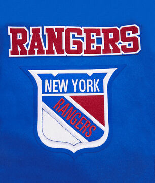 New York Rangers Retro Classic Rib Wool Varsity Jacket