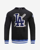 PRO STANDARD Los Angeles Dodgers Mashup Rib Crewneck  LLD533334-BDB Black 1