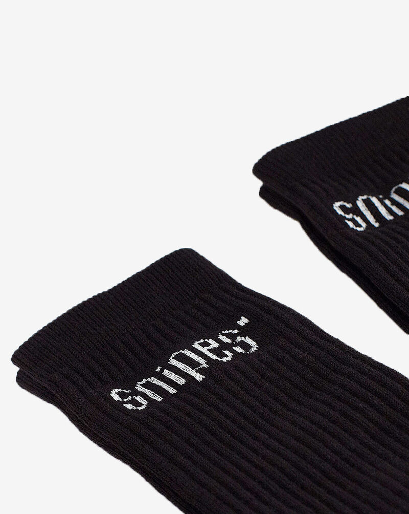 SNIPES 3-Pack Logo Crew Socks SNUS016-00007 Black 2