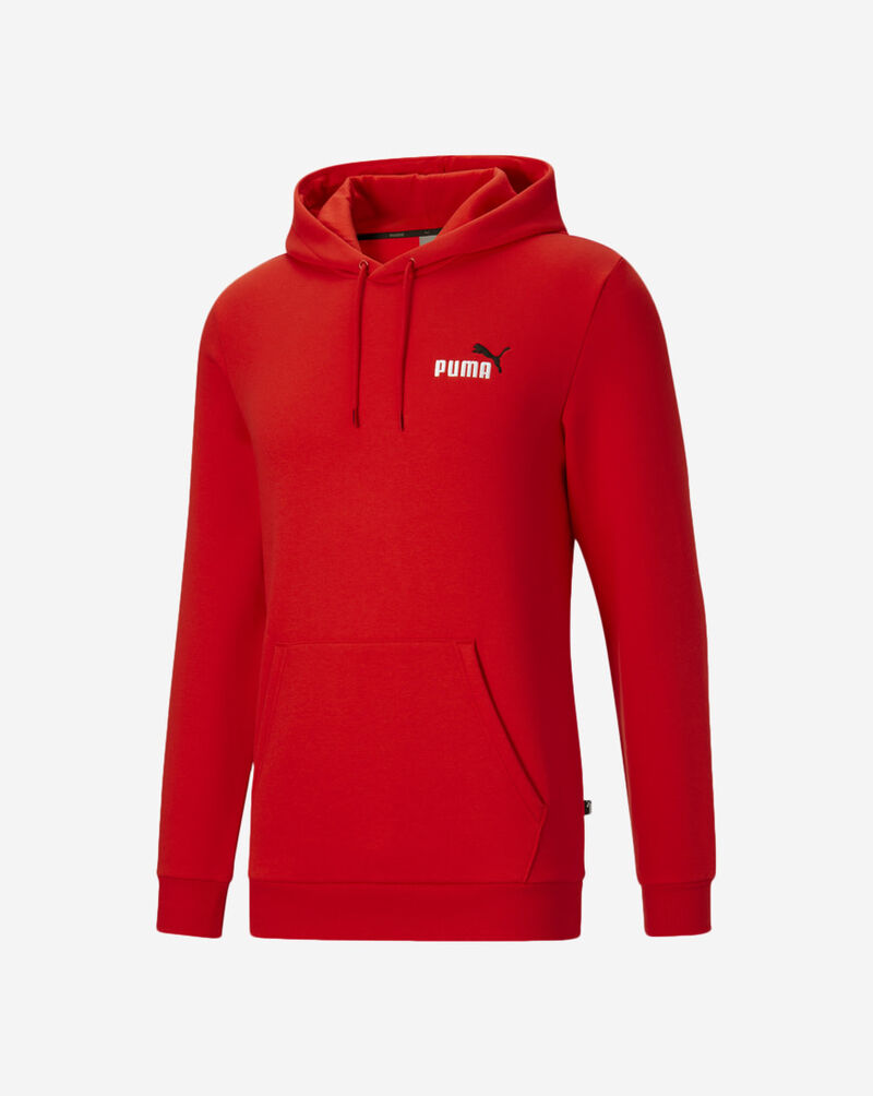 Shop PUMA Essential Embroidered Logo Hoodie 84680811 red SNIPES USA