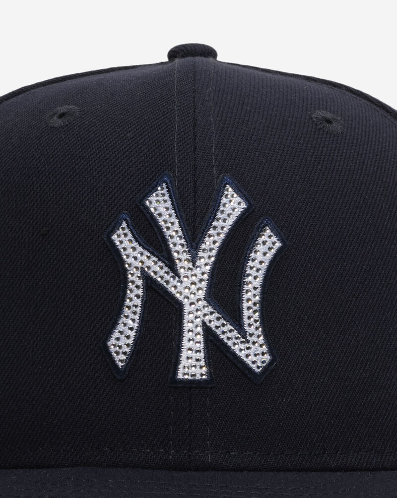 New Era 59Fifty New York Yankees Rhinestone Fitted Hat 60931817 Blue 2