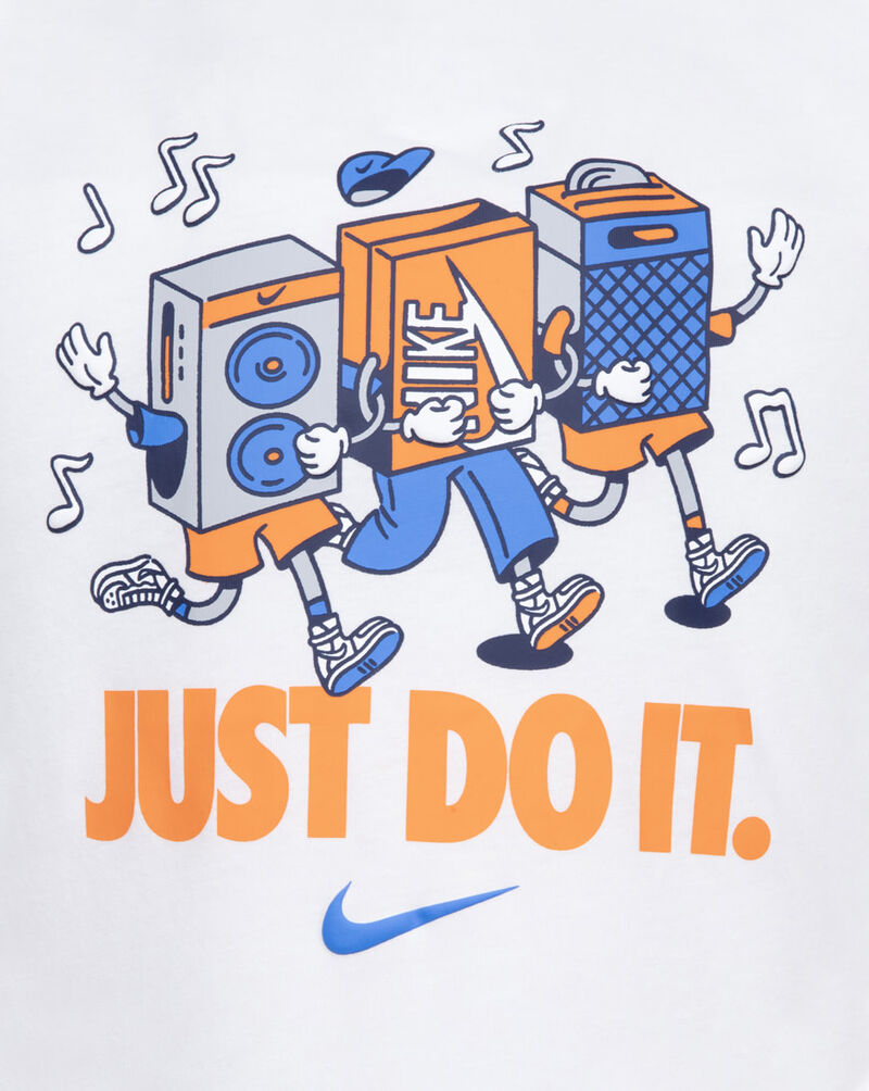 Nike Little Kids' Music Boxy Pals T-Shirt 86M842-001 White 3