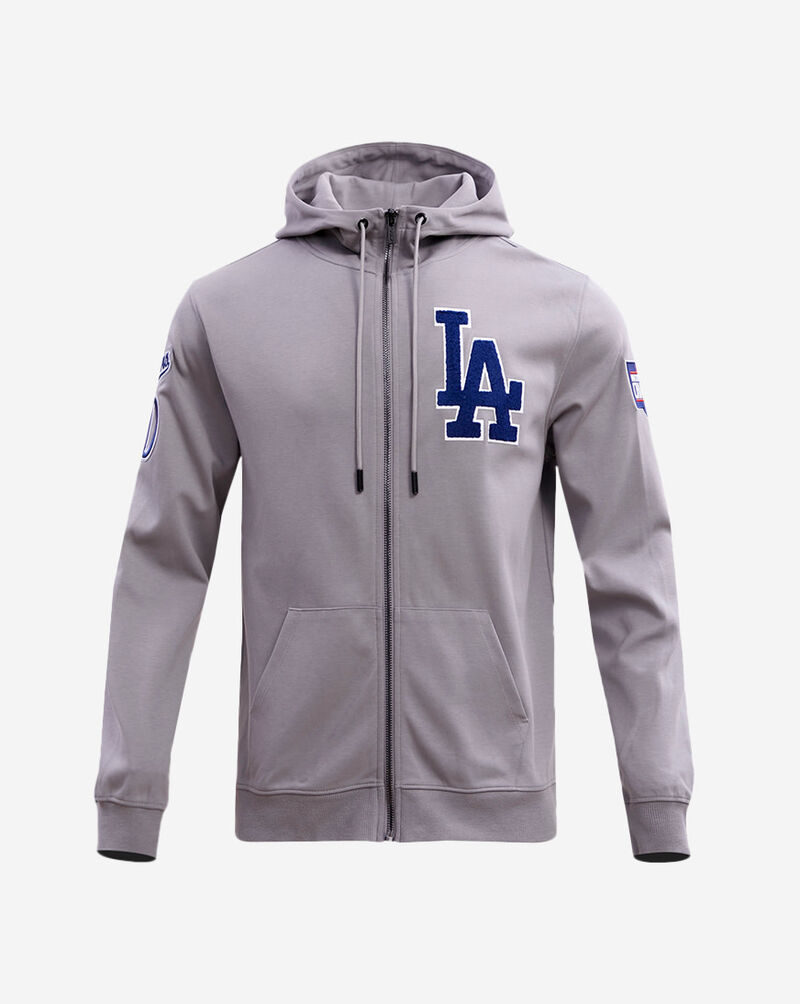 PRO STANDARD Los Angeles Dodgers Classic Chenille Double Knit Full-Zip Hoodie LLD531899-GRY Grey 1