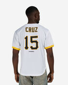 Mitchell  Ness Pittsburgh Crawfords Oneil Cruz Authentic Batting Practice Jersey JY19317-PCRWHIT White 2