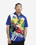 Classic Fit Mesh Graphic Polo Shirt