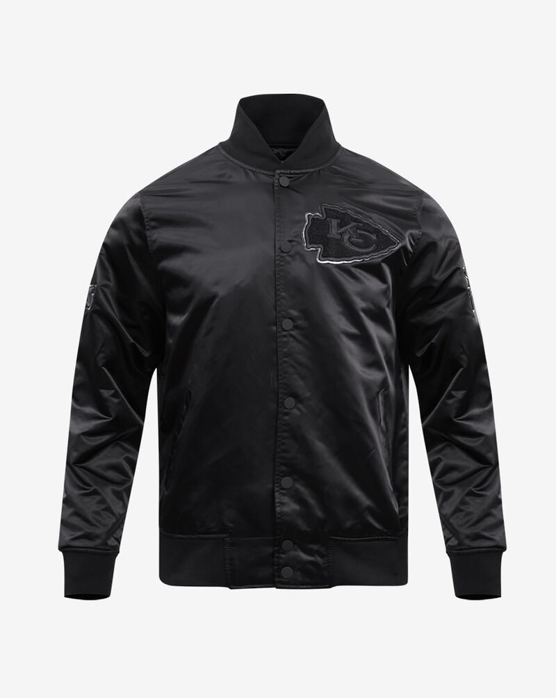 PRO STANDARD Kansas City Chiefs Triple Black Satin Jacket FKC6410204-3BK Black 1
