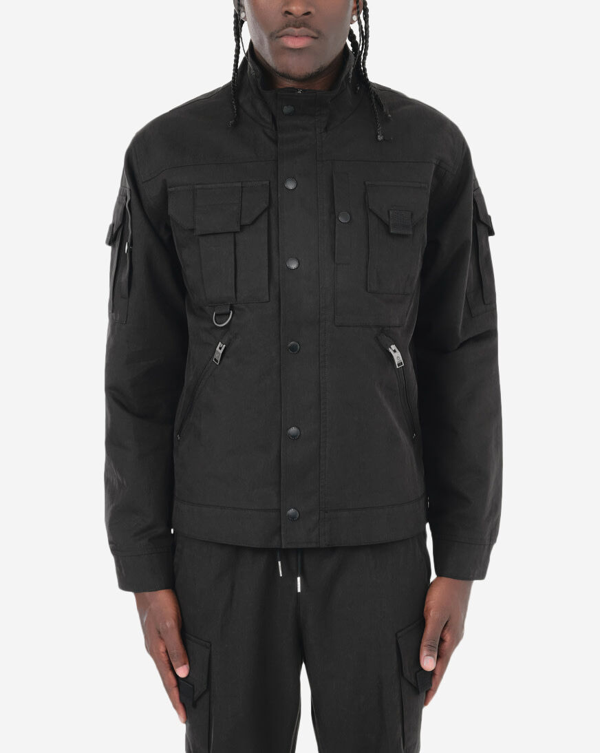Shop Life Code Cargo Pocket Jacket 33J89-BK black | SNIPES USA