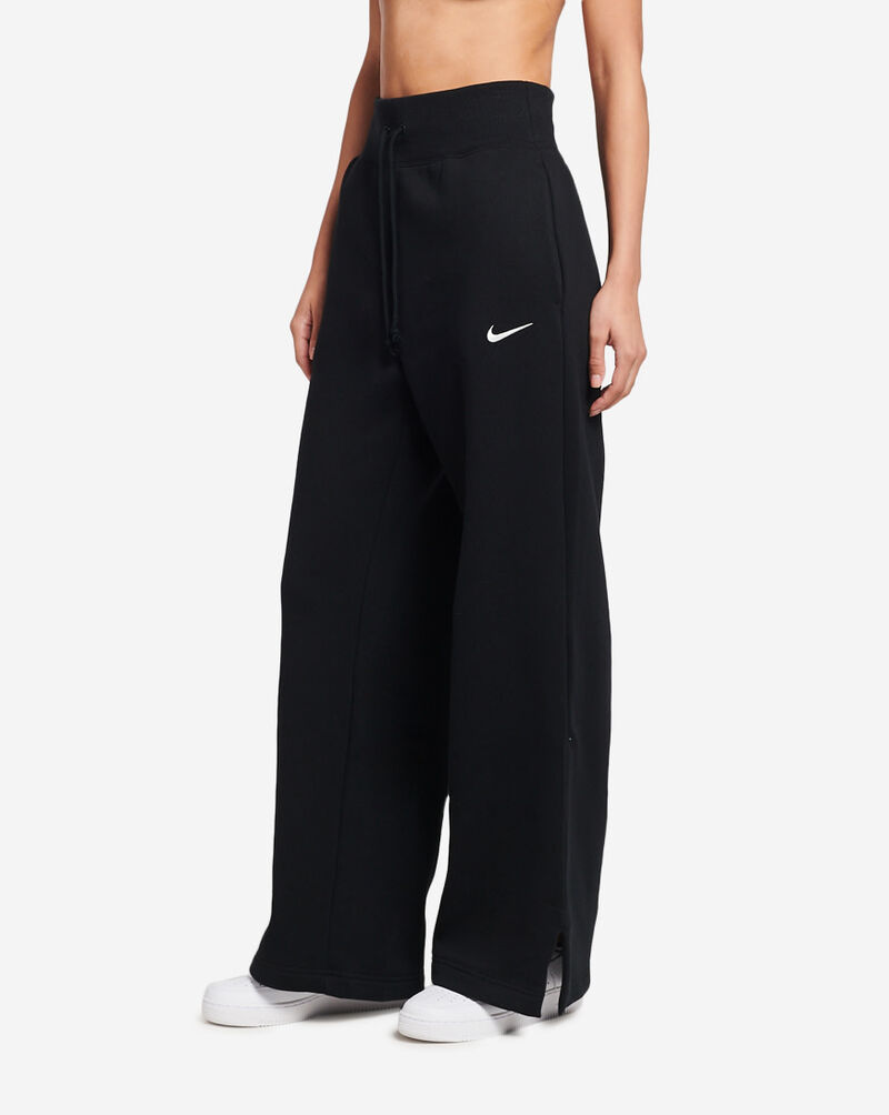 Shop Nike NSW Fleece High-Rise Wide-Leg Pants DQ5615-010 black