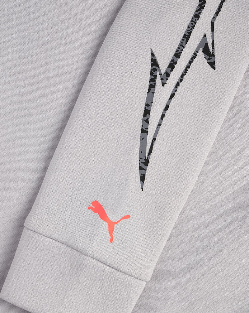 Puma Grade School Melo X Shine Fleece Pullover Hoodie  PSP26M9P-21702 Grey 4