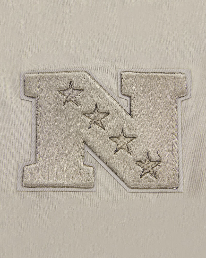 PRO STANDARD Detroit Lions Neutral Drop Shoulder Tee FDL145314-TAU Beige 2