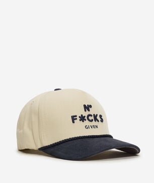 No F*cks Given Twill Suede Trucker Hat