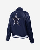 PRO STANDARD Dallas Cowboys Mash Up Rib Satin Jacket FDCU410601-MDN Blue 3