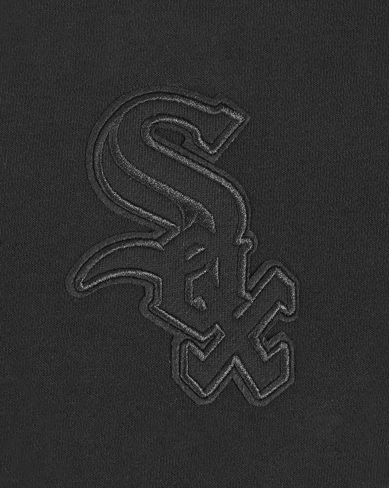 PRO STANDARD Chicago White Sox Neutral Cropped Pullover Hoodie LCWC37152-BLK Black 2