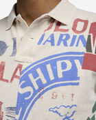 Printed Patchwork Polo Shirt