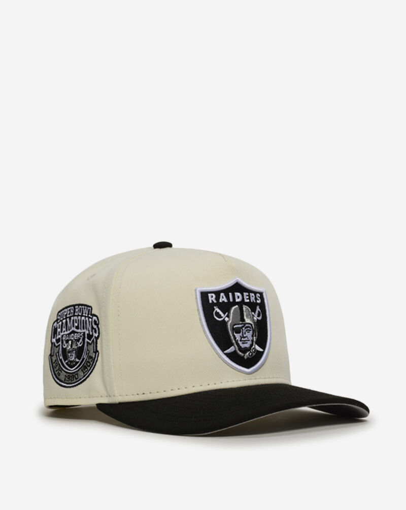 New Era 9Fifty Las Vegas Raiders Curve A-Frame Snapback Hat 71094937 cream 1