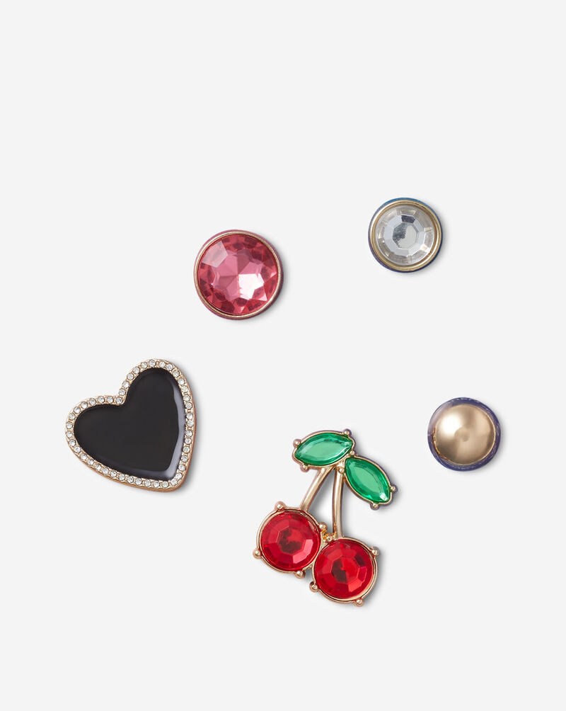 Crocs Elevated Red 5 Pack Jibbitz Charms 10013682 Multi 1