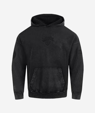 New York Knicks Washed Classic Enzyme Wash Drop Shoulder Hoodie