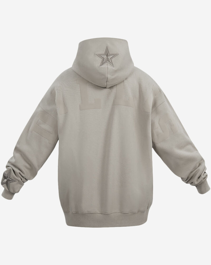PRO STANDARD Dallas Cowboys Wingspam Drop Shoulder Pull Over Hoodie FDC5410635-TAU Beige 3