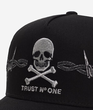 Trust No One Barbed Wire Twill Trucker