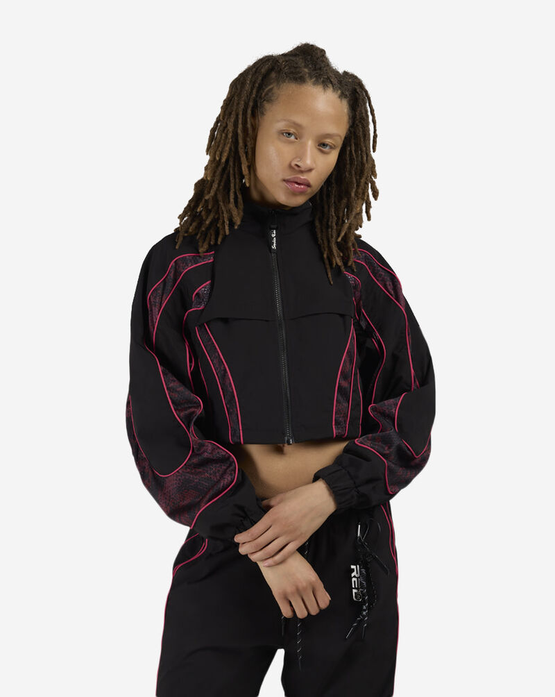 Smoke Rise Mesh Insert Woven Track Jacket RWW26S416SN-FUCHSIAROSE Black 1