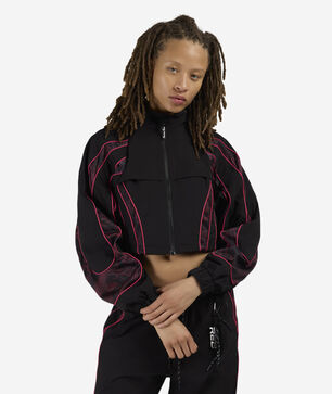 Mesh Insert Woven Track Jacket