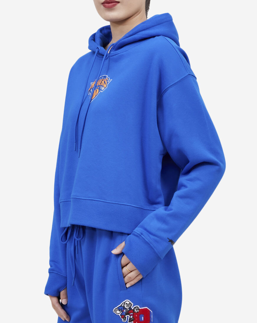 Shop PRO STANDARD New York Knicks Classic Cropped Pullover Hoodie