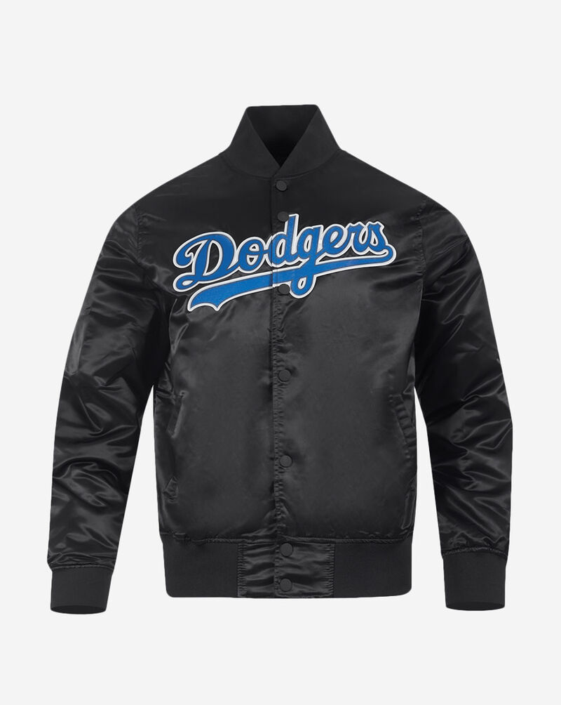 PRO STANDARD Los Angeles Dodgers Big Logo Satin Jacket LLD632060-BLK Black 1