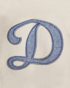 PRO STANDARD Los Angeles Dodgers Varsity Blues Fleece Pull Over Hoodie LLD538404-LIN cream 4