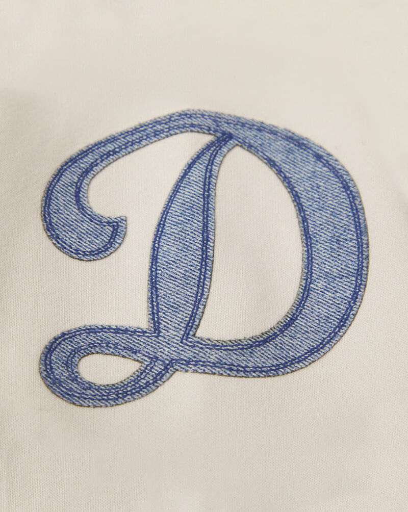 PRO STANDARD Los Angeles Dodgers Varsity Blues Fleece Pull Over Hoodie LLD538404-LIN cream 4