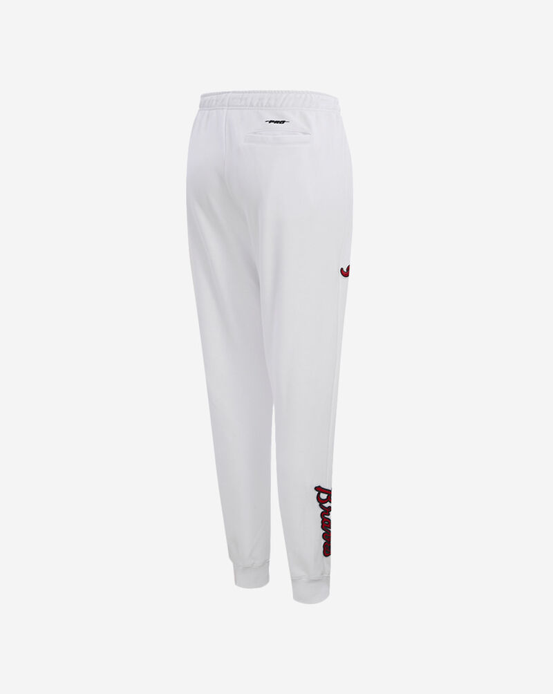 PRO STANDARD Atlanta Braves Classic Fleece Sweatpant LABG34345-WHT White 3
