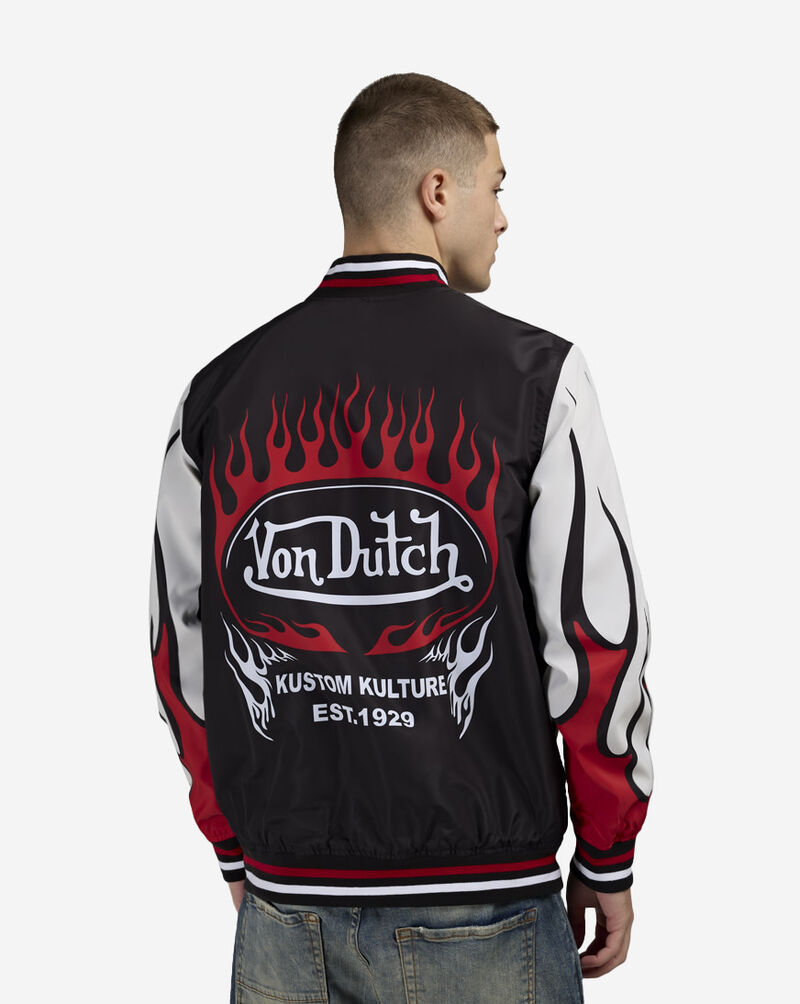 Von Dutch Taslon Varsity Jacket VD020005-BLK Black 2
