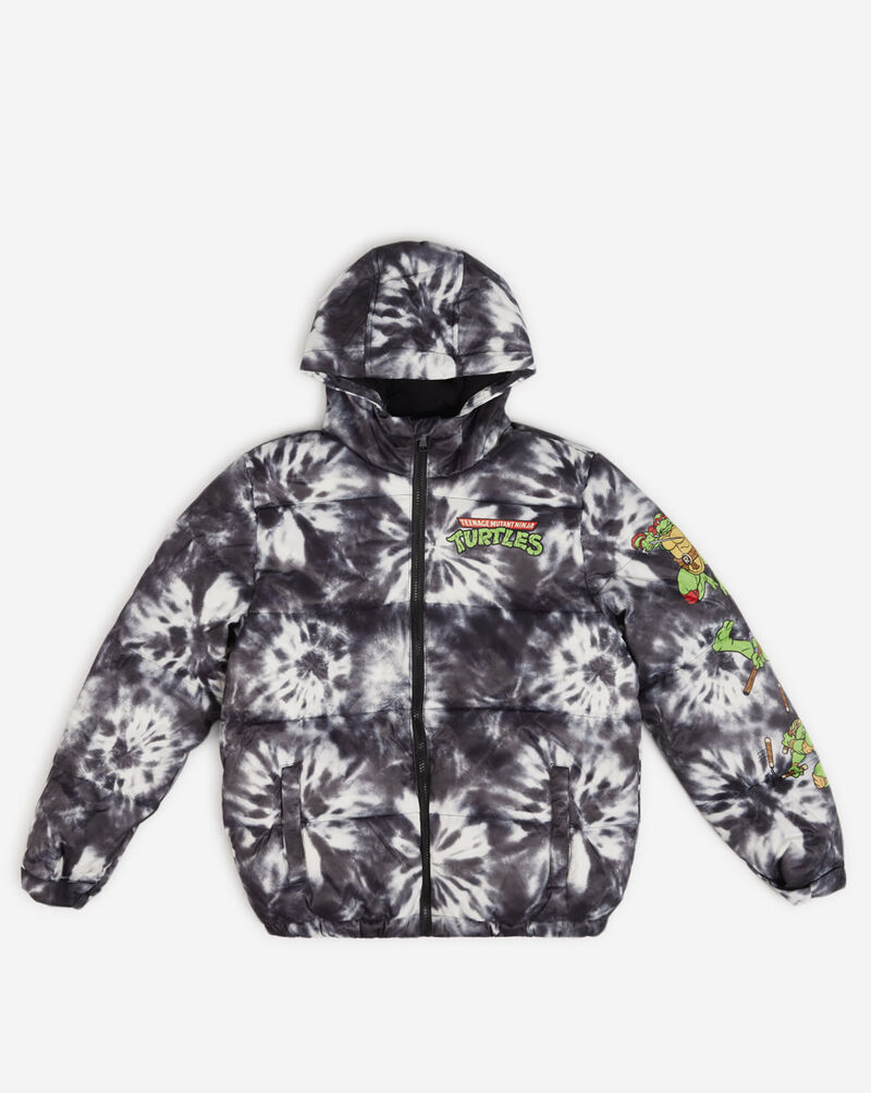 MEMBERS ONLY Pre-School TMNT Tiedye Puffer (10-12) NB994023-BLK Multi 1