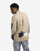 Long-Sleeve Patchwork Woven Shirt