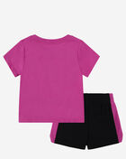 Jordan Little Kids' Air Stacked Shorts Set 25D179-023 Black 2