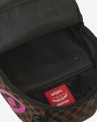 Pink Check Drip Backpack