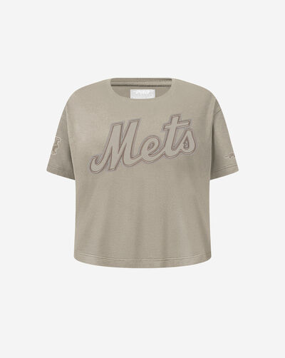 Big Girls' New York Mets Neutral Boxy Tee