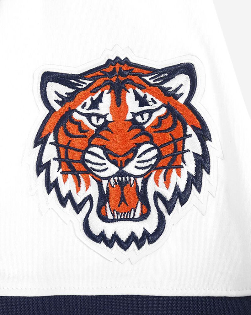 PRO STANDARD Detroit Tigers Classic Chenille Double Knit Pull Over Hoodie  LDT135076-WMN White 4