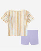Little Kids' Happy Camper Bike Shorts Set