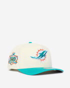 New Era 9Fifty Miami Dolphins Curve A-Frame Snapback Hat 71094927 cream 1